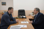 Виталий Хоценко провел рабочую встречу с главой Нижнеомского района Анатолием Стадниковым