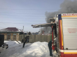 В Октябрьском округе Омска горела дача