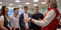 Профориентационное мероприятие в средней общеобразовательной школе № 122 - ОмГМУ