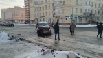 В утренней аварии в центре Омска пострадали две девушки