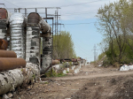 В Омске строят новую теплотрассу вдоль Оми