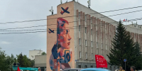 Омск ко Дню Победы украсил новый мурал - ГТРК Иртыш