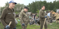 Хоценко и Шелест лично вышли на уборку свалки в Омске - СуперОмск