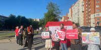 Сегодня в Омске прошли еще две акции в поддержку Народного референдума КПРФ в формате «красной палатки» - КПРФ
