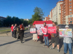 Сегодня в Омске прошли еще две акции в поддержку Народного референдума КПРФ в формате «красной палатки»