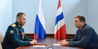Виталий Хоценко провёл встречу с участником президентской программы «Время героев» - Правительство Омской области