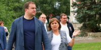 Виталий Хоценко осмотрел, как ведется ремонт в Полтавском музее - ИА Омскрегион