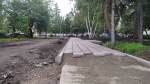 Дожди-пистолеты: в центре Омска затягивается благоустройство сквера почти за 150 млн