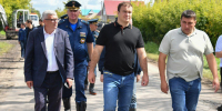 Виталий Хоценко проверил процесс ликвидации подтопления в Таврическом - 12 канал