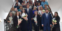 Виталий Хоценко встретился с делегацией педагогов города Стаханова - Правительство Омской области