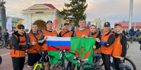 Приняли участие в ночной велопрогулке под единым триколором - УФССП России