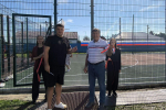 По народной программе «Единой России» в Большереченском районе открыли новую спортплощадку
