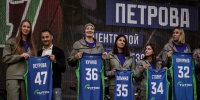 На главной сцене «Пешеходного Любинского» состоялась презентация баскетбольного клуба - ГТРК Иртыш