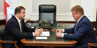 Анатолий Серышев и Виталий Хоценко обсудили развитие Омской области - Газета Омский пригород