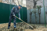 Личный состав УФСИН России по Омской области принял участие в субботнике