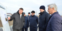 Виталий Хоценко проинспектировал новый участок автомобильной  дороги в Калачинске - Правительство Омской области