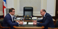 Виталий Хоценко обсудил с главами Русско-Полянского и Москаленского районов реализацию проектов по благоустройству и развитию социальной инфраструктуры - Правительство Омской области