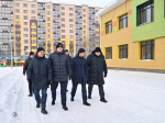 Виталий Хоценко проинспектировал стройплощадку детского сада в микрорайоне «Амурский-2»
