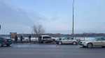 Трое пострадавших, машина в заборе: на Иртышской набережной произошла авария
