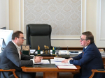 Виталий Хоценко встретился с уполномоченным по защите прав предпринимателей в Омской области Юрием Герасименко