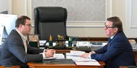 Виталий Хоценко провёл встречу с уполномоченным по защите прав предпринимателей в Омской области Юрием Герасименко - 12 канал