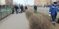 Сотрудники АО «Тепловая компания» приняли участие в общегородском субботнике. - Администрация города