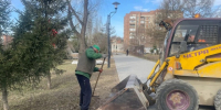 Более 160 сотрудников УДХБ вышли на общегородской субботник. - Администрация города