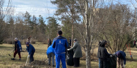 Омский водоканал вышел на городской субботник в сквер имени 30-летия ВЛКСМ - Вечерний Омск