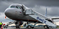 Аэропорт Омска самолет - РИА Омск-информ