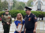 Добровольных народных дружинников наградили за вклад в охрану правопорядка.