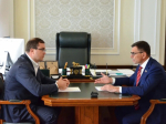 Губернатор Виталий Хоценко провел рабочую встречу с депутатом Государственной Думы Игорем Антропенко