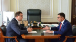 Губернатор Омской области Виталий Хоценко провел рабочую встречу с депутатом Государственной Думы Игорем Антропенко