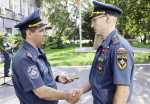 Торжественное мероприятие в честь Дня Государственного флага Российской Федерации прошло в Главном управлении МЧС России по Омской области