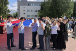 Личный состав учреждений УФСИН России по Омской области отметил День Государственного флага Российской Федерации #ЦветаРодины