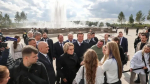 Валентина Матвиенко и Виталий Хоценко прогулялись по новому пространству набережной Иртыша