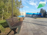 Омичам показали территорию КДЦ «Иртыш» после благоустройства