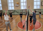 Соревнованиях по волейболу  среди первокурсников ОмГМУ